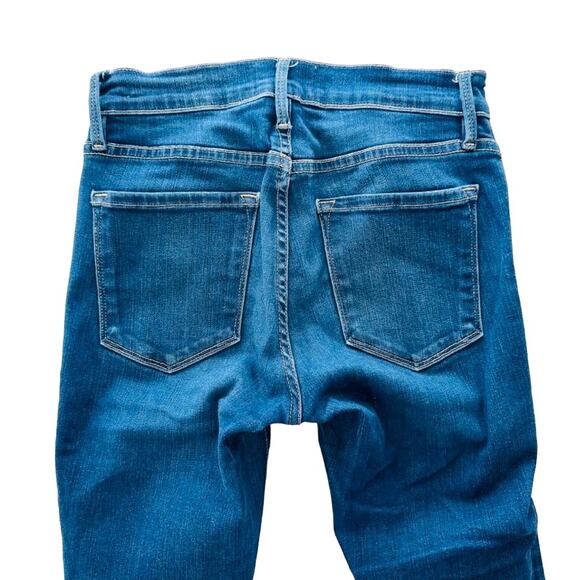 FRAME Denim Le Skinny De Jeanne Size 26 High Rise 7/8 Ankle Denim Stretch - Picture 6 of 7
